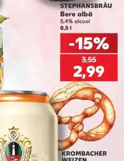 Kaufland Stephansbräu bere albă Ofertă
