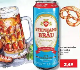 Kaufland Stephansbräu Bere albă fără alcool Ofertă