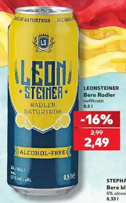 Kaufland Leonsteiner bere radler nefiltrată Ofertă