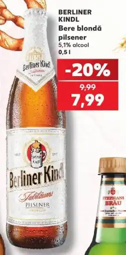 Kaufland Berliner Kindl Bere blondă pilsener Ofertă