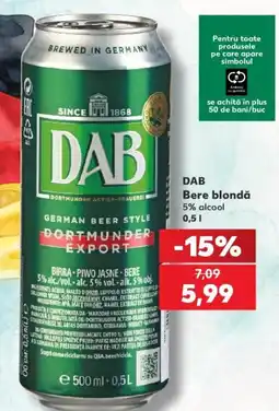 Kaufland Dab bere blondă Ofertă