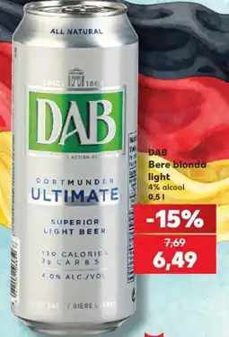 Kaufland DAB Bere blondă light Ofertă