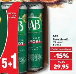 Kaufland Dab bere blondă Ofertă