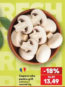 Kaufland Ciuperci albe pentru grill Ofertă