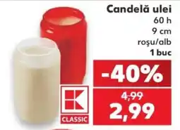 Kaufland Classic candelă ulei Ofertă