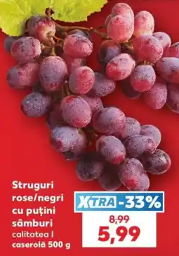 Kaufland Struguri rose/negri cu puțini sâmburi Ofertă