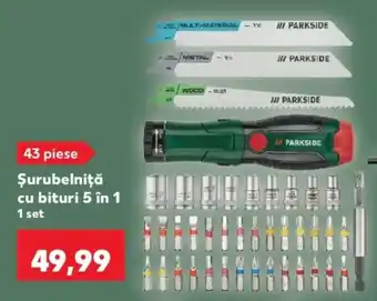 Parkside șurubelniță cu bituri 5 în 1