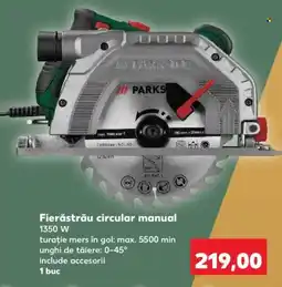 Kaufland Parkside fierăstrău circular manual Ofertă
