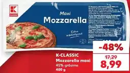 Kaufland K-classic mozzarella maxi Ofertă