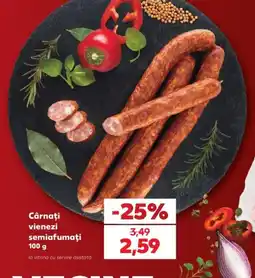 Kaufland Cârnați vienezi semiafumați Ofertă