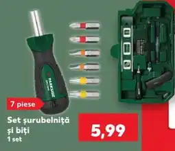 Kaufland Parkside set șurubelniță și biți Ofertă