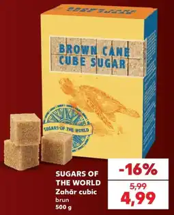 Kaufland Sugars of the World Zahăr cubic brun Ofertă