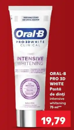 Kaufland Oral-B pro 3d white pastă de dinți intensive whitening Ofertă