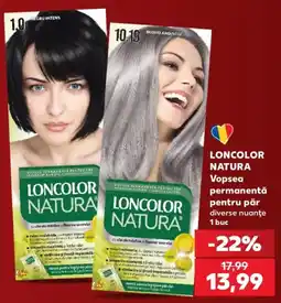 Kaufland Loncolor natura vopsea permanenta pentru par Ofertă