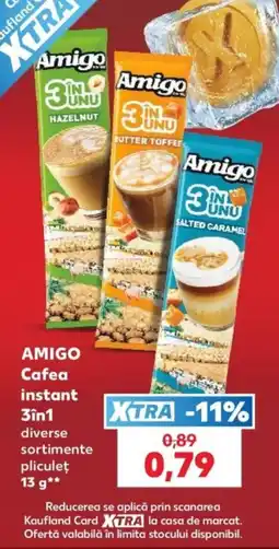 Kaufland Amigo cafea instant 3in1 Ofertă