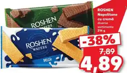 Kaufland Roshen napolitane cu cremă Ofertă