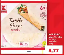 Kaufland K-classic lipie tortilla Ofertă