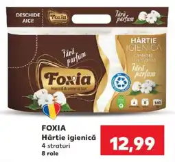 Kaufland Foxia hârtie igienică Ofertă
