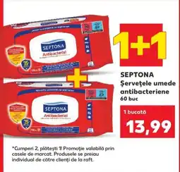 Kaufland Septona șervețele umede antibacteriene Ofertă
