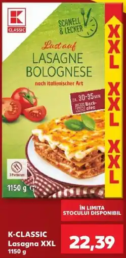 Kaufland K-classic lasagna xxl Ofertă
