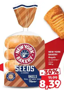 Kaufland New York Bakery bagels cu semințe / clasic Ofertă