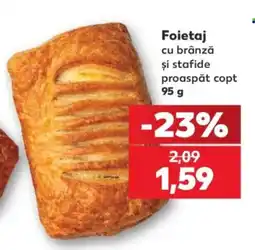 Kaufland Foietaj cu brânză și stafide proaspăt copt Ofertă