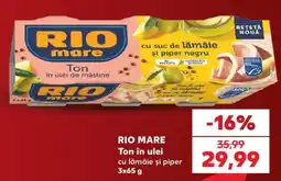 Kaufland Rio mare ton în ulei cu lămâie și piper Ofertă