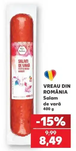 Kaufland Vreau din România Salam de vară Ofertă