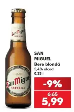 Kaufland San Miguel Bere blondă Ofertă