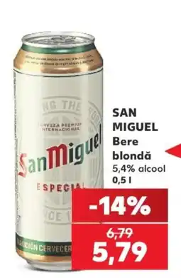Kaufland San Miguel Bere blondă Ofertă