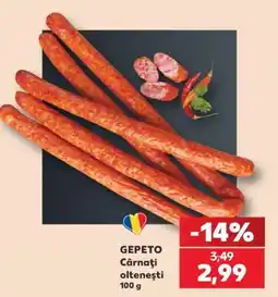 Kaufland Gepeto Cârnați oltenești Ofertă