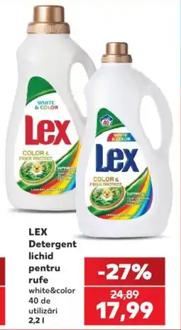 Kaufland Lex detergent lichid pentru rufe white&color Ofertă