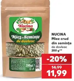Kaufland Nucina Miez crud din semințe de dovleac Ofertă