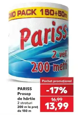 Kaufland Pariss prosop de hârtie Ofertă