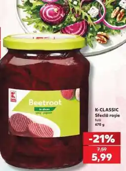 Kaufland K-CLASSIC Sfeclă roșie felii Ofertă