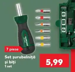 Kaufland Set șurubelniță și biți Ofertă