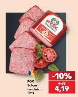 Kaufland FOX Salam sandwich Ofertă