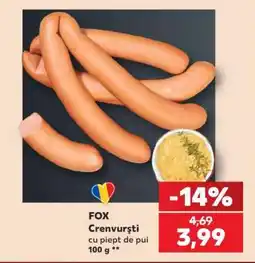 Kaufland FOX Crenvurşti Ofertă