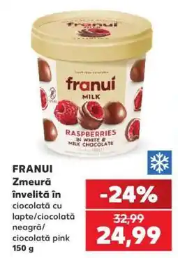 Kaufland FRANUI Zmeură învelită în ciocolată Ofertă