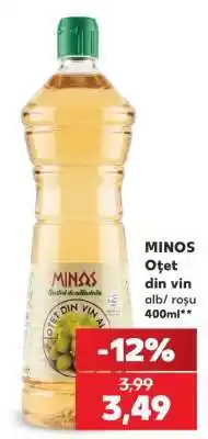 Kaufland MINOS Oțet din vin alb/roșu 400ml Ofertă