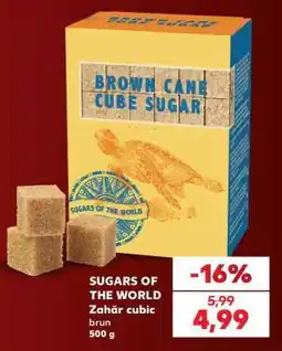 Kaufland SUGARS OF THE WORLD Zahăr cubic brun Ofertă