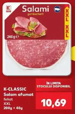 Kaufland K-CLASSIC Salam afumat feliat XXL Ofertă