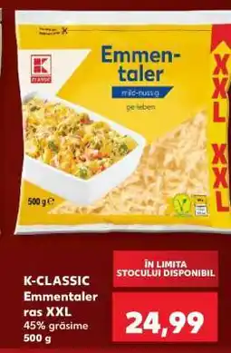 Kaufland K-CLASSIC Emmentaler ras XXL Ofertă