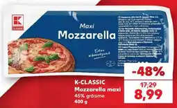 Kaufland K-CLASSIC mozzarella maxi Ofertă