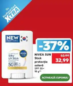 Kaufland NIVEA SUN Stick protecție solară SPF 50+ 15 g Ofertă