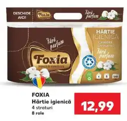 Kaufland FOXIA Hârtie igienică Ofertă