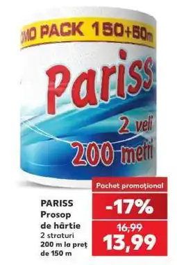 Kaufland PARISS Prosop de hârtie Ofertă
