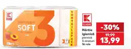 Kaufland Hârtie igienică piersică 3 straturi 16 role Ofertă