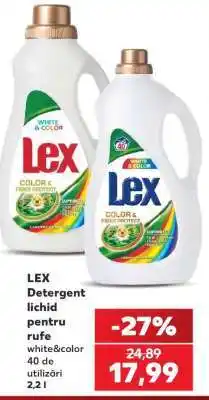 Kaufland LEX Detergent lichid pentru rufe white&color Ofertă