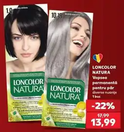 Kaufland LONCOLOR NATURA Vopsea permanentă pentru păr Ofertă